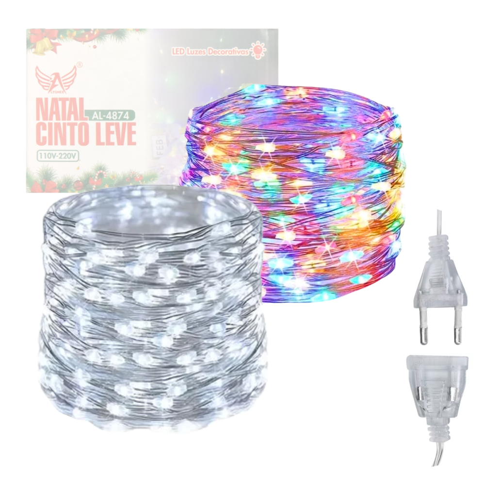 Pisca Pisca Luzes de Natal Led 50 Metros BIVOLT Conector Macho Fêmea Altomex AL-4874 Pisca Pisca Luzes de Natal Led 50 Metros BIVOLT Conector Macho Fêmea Altomex AL-4874