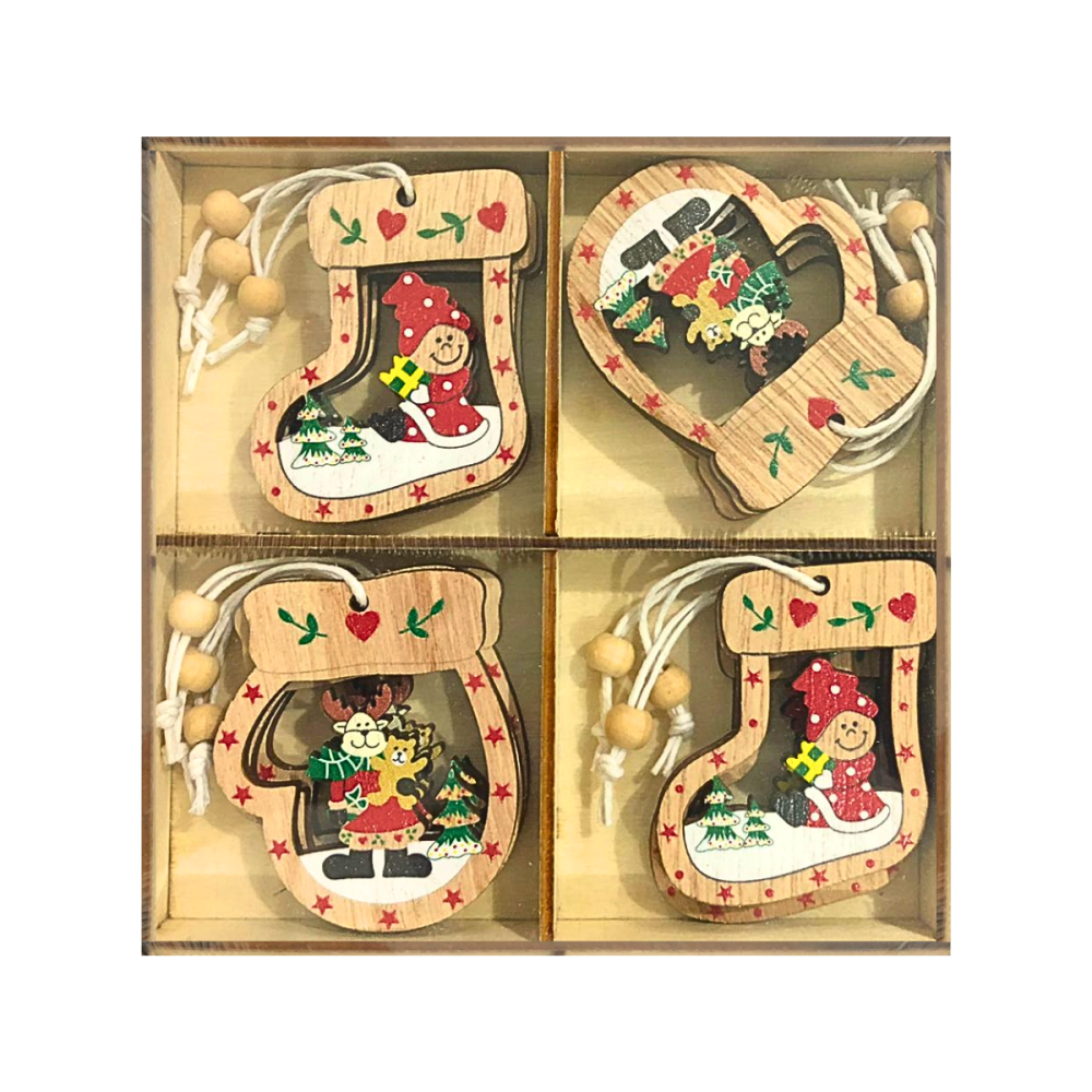 --      Caixa com Pingentes de Natal Decoração com Cordão Variado Altomex ZSS-005 --      Caixa com Pingentes de Natal Decoração com Cordão Variado Altomex ZSS-005