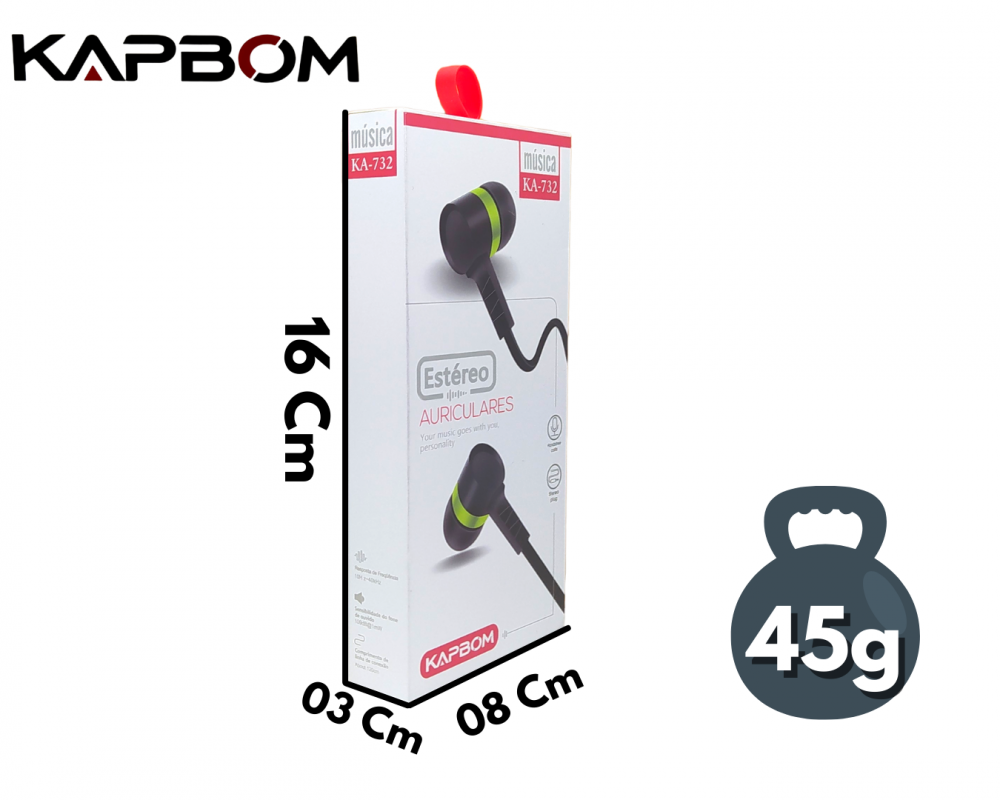 Jonh Variedades, eletrônicos e acessórios Fone kapbom c/mic ka732