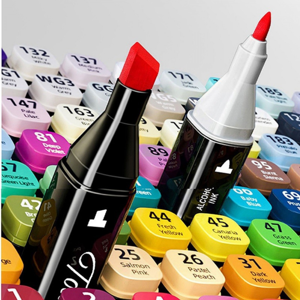 Maleta De Canetinhas Coloridas 80 Cores Para Desenho Marcador Profissional e Escolar Duas Pontas Hidrográfica Touch Sweet 80 / K54  Maleta De Canetinhas Coloridas 80 Cores Para Desenho Marcador Profissional e Escolar Duas Pontas Hidrográfica Touch Sweet 80 / K54
