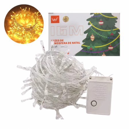 Jonh Variedades Eletr Nicos E Acess Rios Pisca Pisca Luzes De Natal Led Amarelo Metros