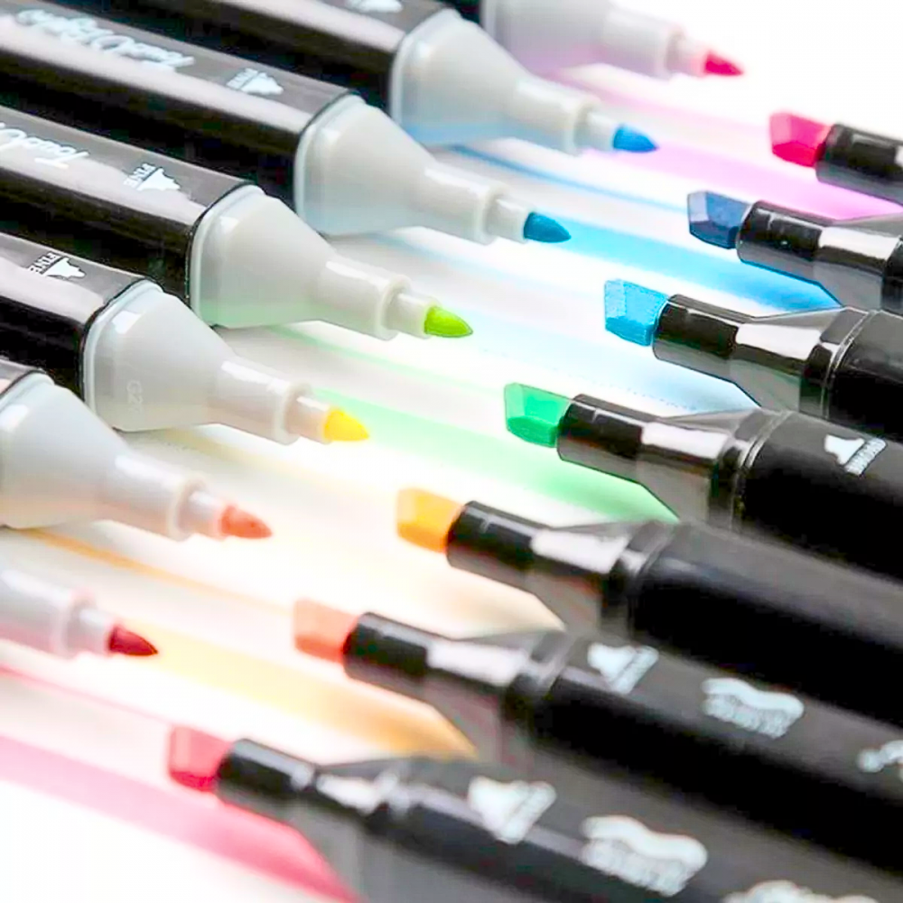 Maleta De Canetinhas Coloridas 60 Cores Para Desenho Marcador Profissional e Escolar Duas Pontas Hidrográfica Touch Sweet 60 / K53 Maleta De Canetinhas Coloridas 60 Cores Para Desenho Marcador Profissional e Escolar Duas Pontas Hidrográfica Touch Sweet 60 / K53