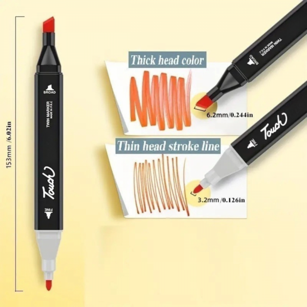 Maleta De Canetinhas Coloridas 60 Cores Para Desenho Marcador Profissional e Escolar Duas Pontas Hidrográfica Touch Sweet 60 / K53 Maleta De Canetinhas Coloridas 60 Cores Para Desenho Marcador Profissional e Escolar Duas Pontas Hidrográfica Touch Sweet 60 / K53