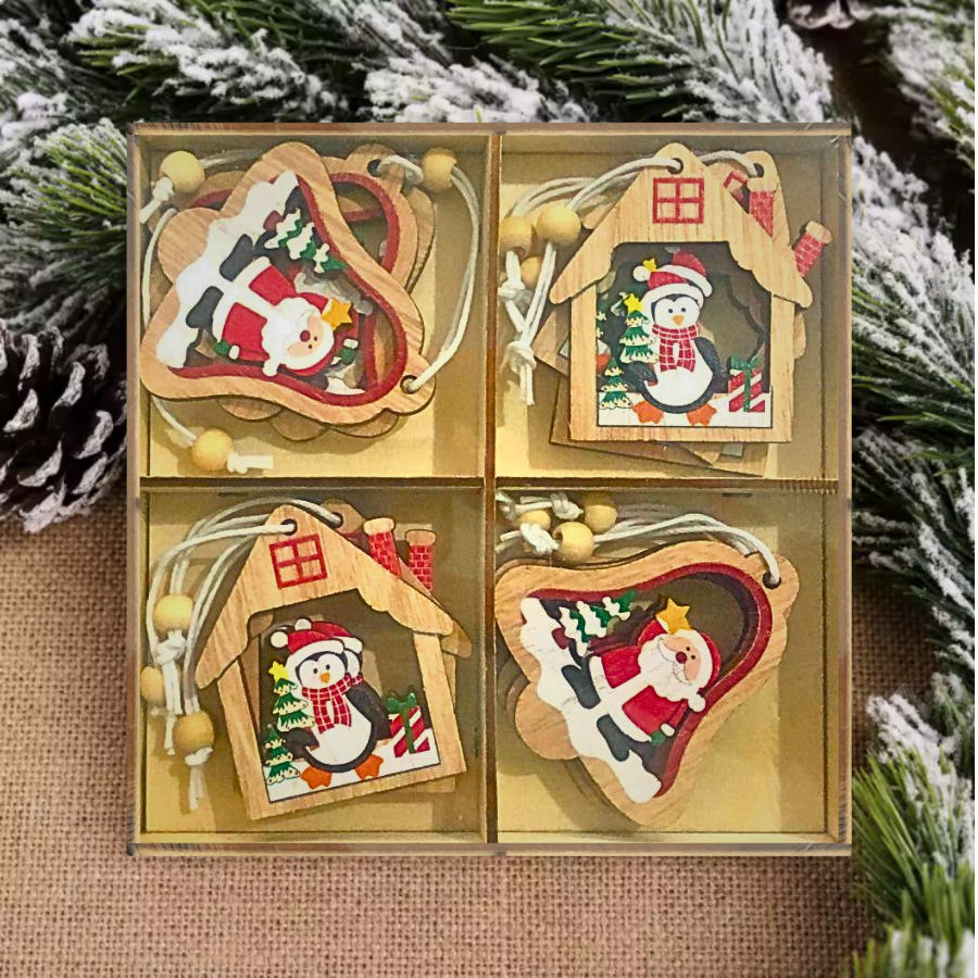 --      Caixa com Pingentes de Natal Decoração com Cordão Variado Altomex ZSS-005 --      Caixa com Pingentes de Natal Decoração com Cordão Variado Altomex ZSS-005