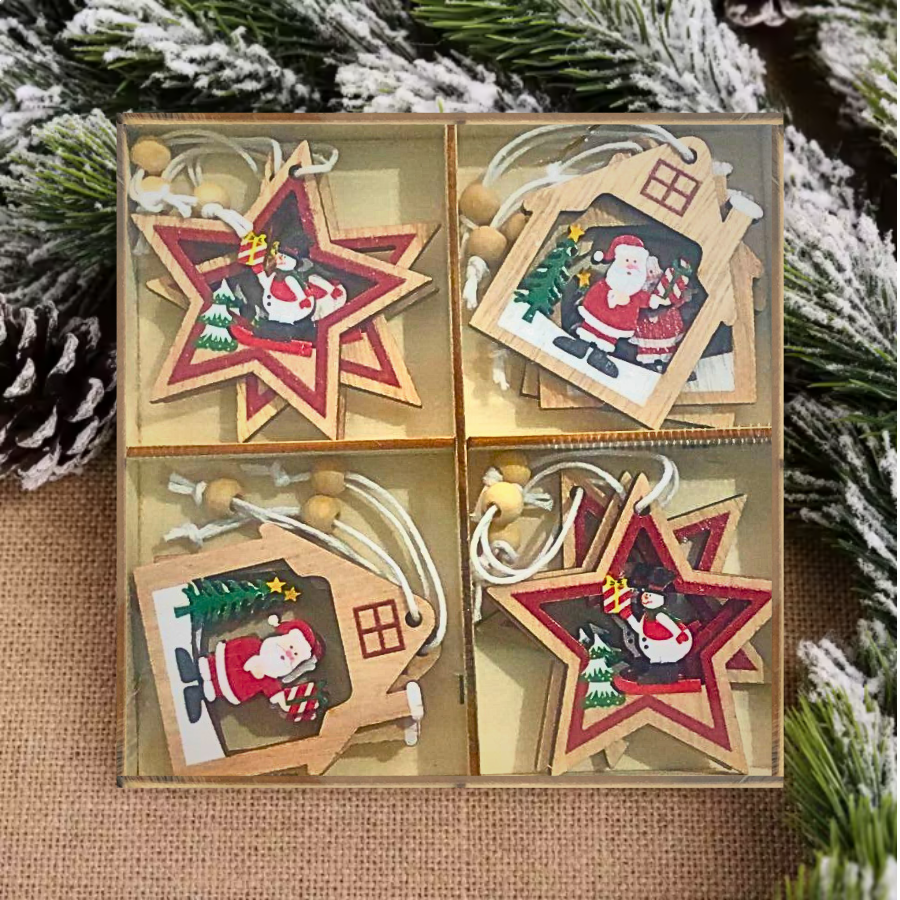 --      Caixa com Pingentes de Natal Decoração com Cordão Variado Altomex ZSS-005 --      Caixa com Pingentes de Natal Decoração com Cordão Variado Altomex ZSS-005