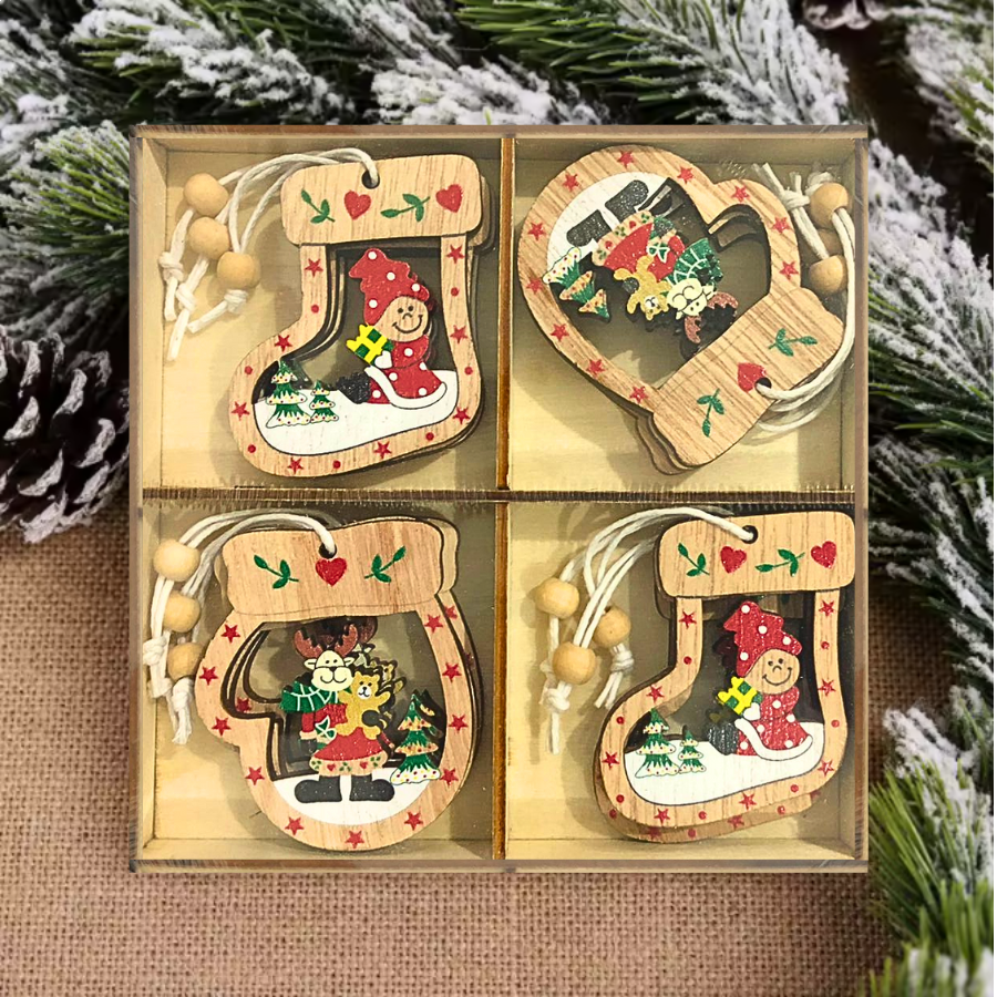 --      Caixa com Pingentes de Natal Decoração com Cordão Variado Altomex ZSS-005 --      Caixa com Pingentes de Natal Decoração com Cordão Variado Altomex ZSS-005