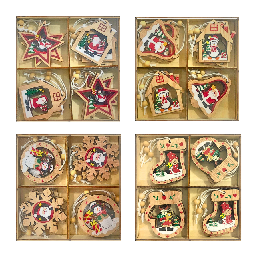 --      Caixa com Pingentes de Natal Decoração com Cordão Variado Altomex ZSS-005 --      Caixa com Pingentes de Natal Decoração com Cordão Variado Altomex ZSS-005