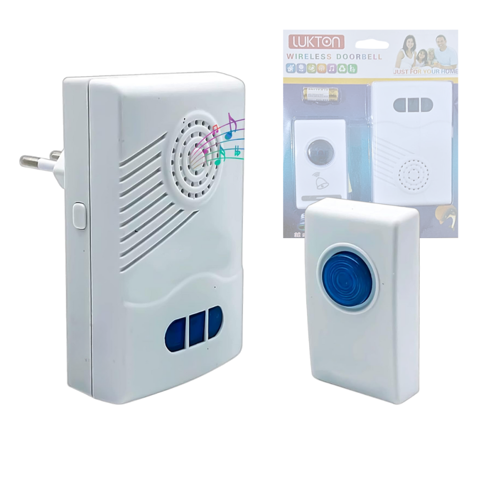 Campainha Sem Fio Com Pilha Alcance 10 Metros Altomex DB-103 / ML-A18 Campainha Sem Fio Com Pilha Alcance 10 Metros Altomex DB-103 / ML-A18